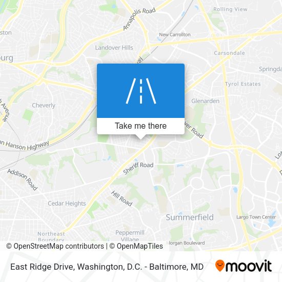 East Ridge Drive map