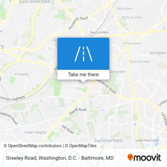 Greeley Road map