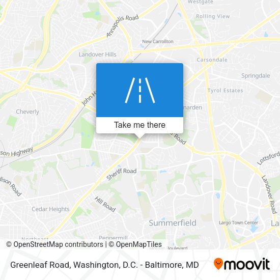 Mapa de Greenleaf Road