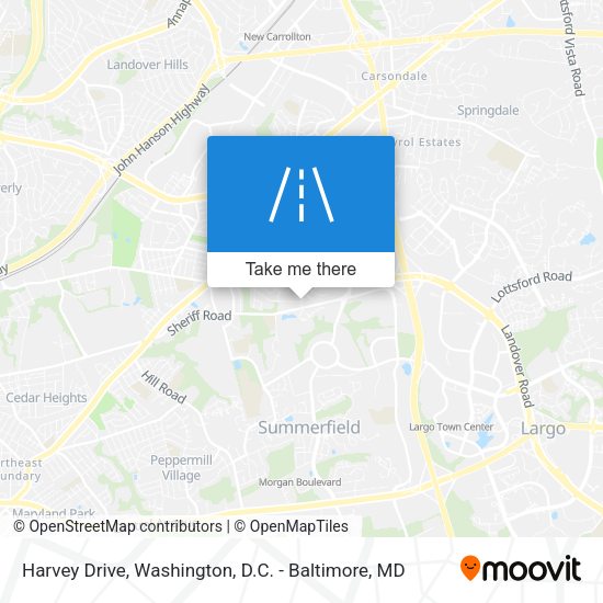 Harvey Drive map