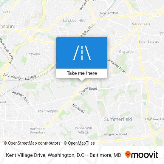 Mapa de Kent Village Drive