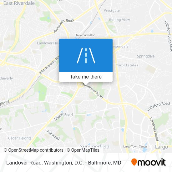 Mapa de Landover Road