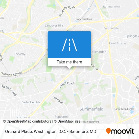 Orchard Place map