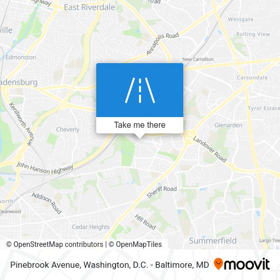 Pinebrook Avenue map
