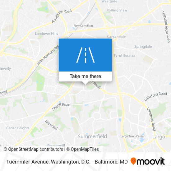 Tuemmler Avenue map