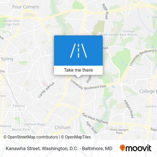 Kanawha Street map