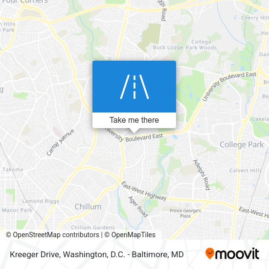 Mapa de Kreeger Drive