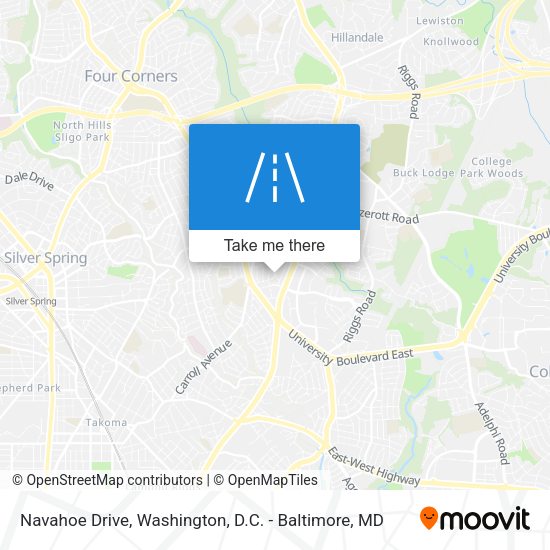 Mapa de Navahoe Drive