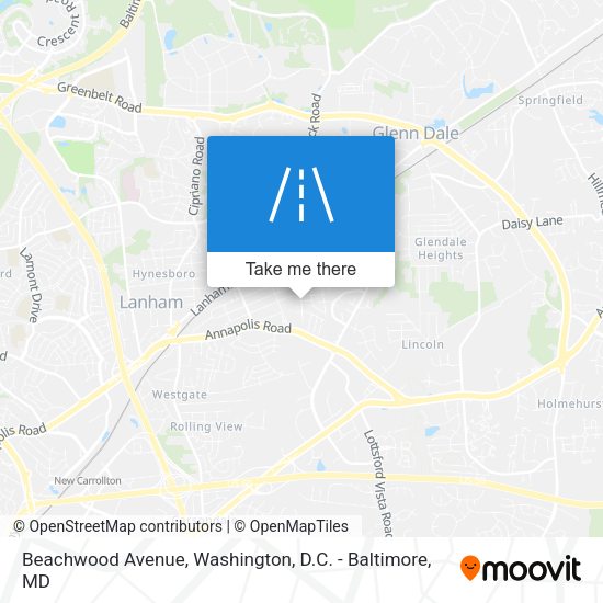 Beachwood Avenue map