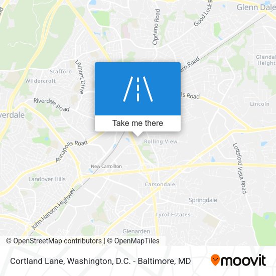 Mapa de Cortland Lane