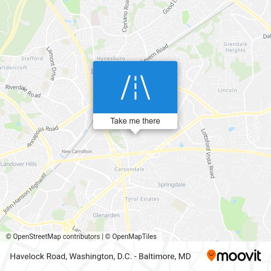 Mapa de Havelock Road