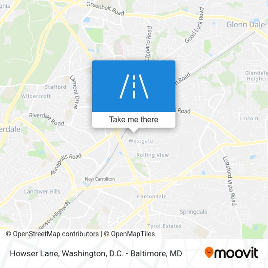 Howser Lane map