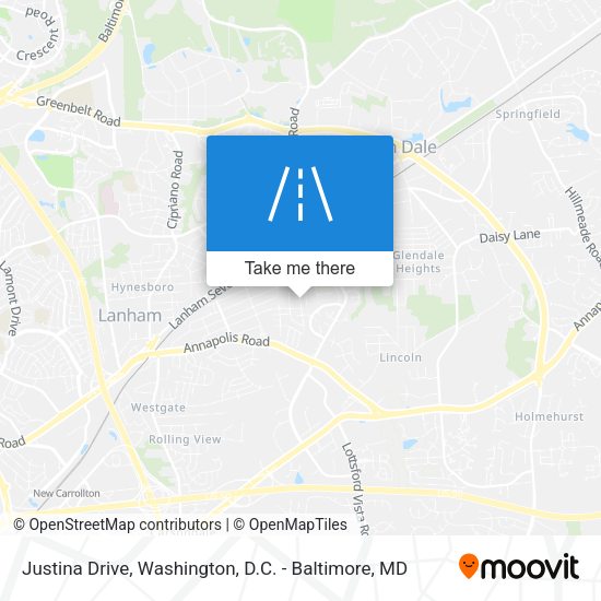 Justina Drive map