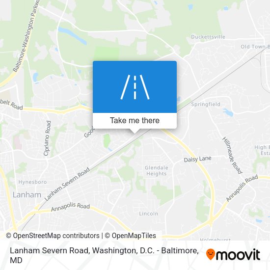 Mapa de Lanham Severn Road