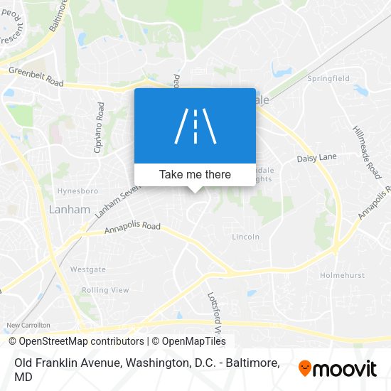Mapa de Old Franklin Avenue