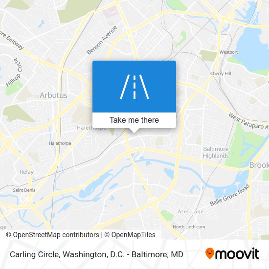 Carling Circle map