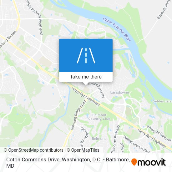 Mapa de Coton Commons Drive