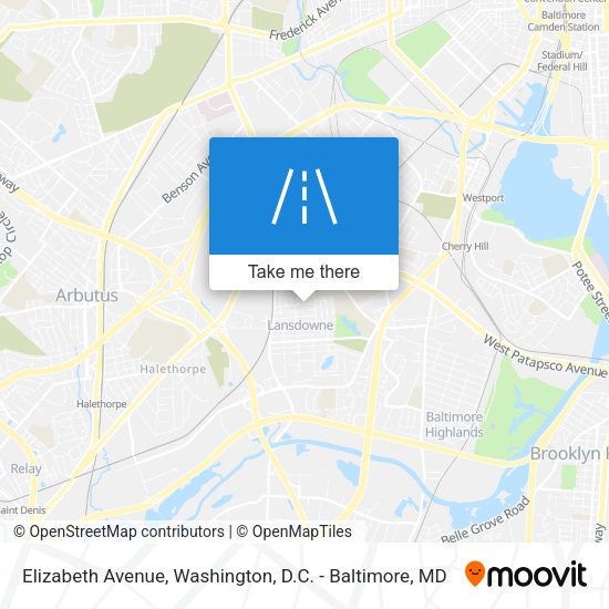 Mapa de Elizabeth Avenue