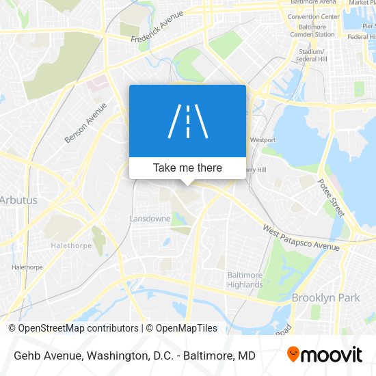 Gehb Avenue map
