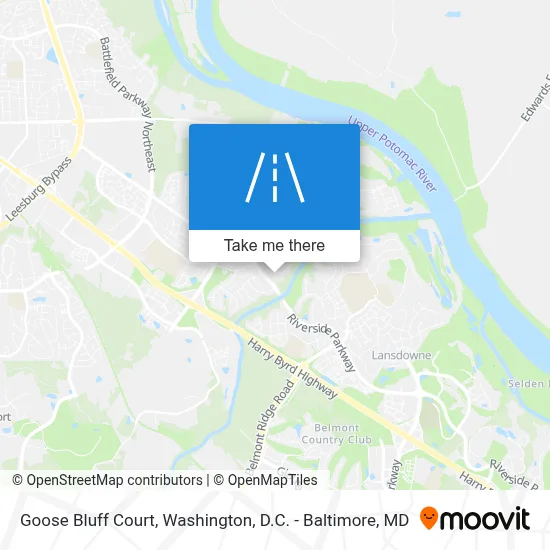 Goose Bluff Court map