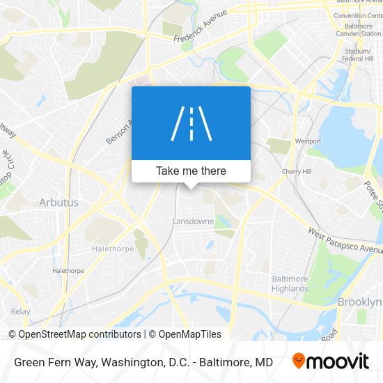 Green Fern Way map