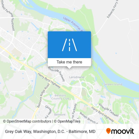 Grey Oak Way map