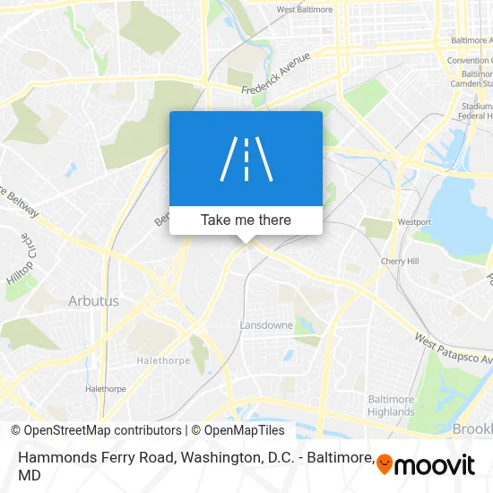 Hammonds Ferry Road map