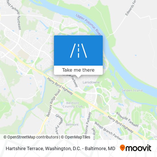 Hartshire Terrace map