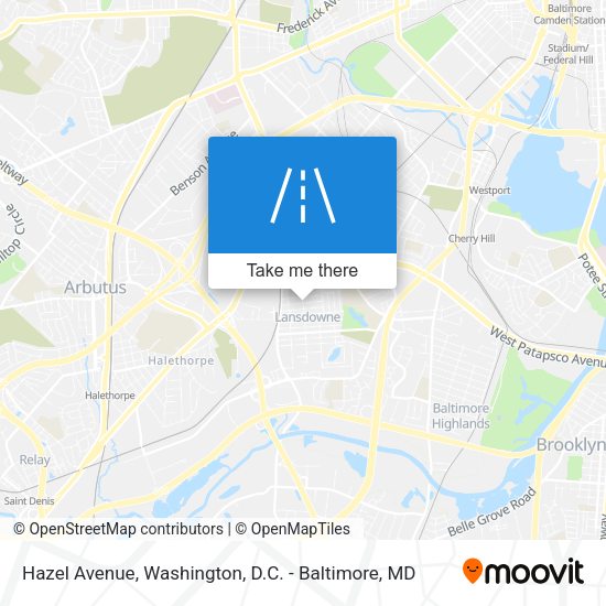 Hazel Avenue map