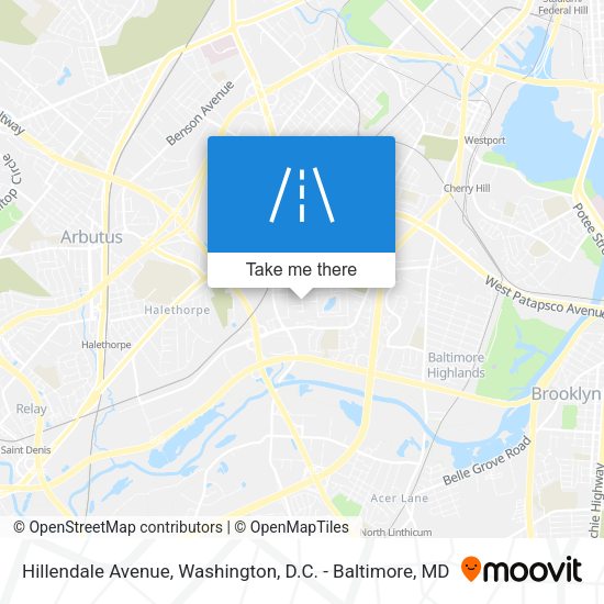 Hillendale Avenue map