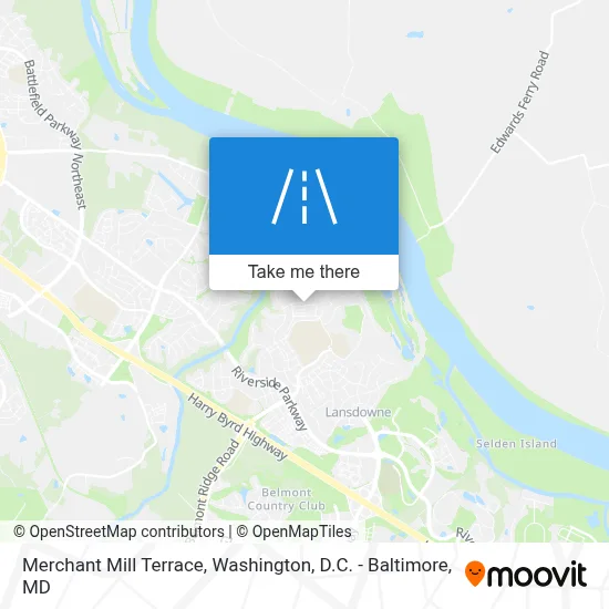Merchant Mill Terrace map