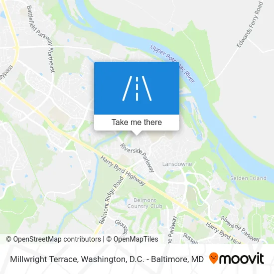 Millwright Terrace map