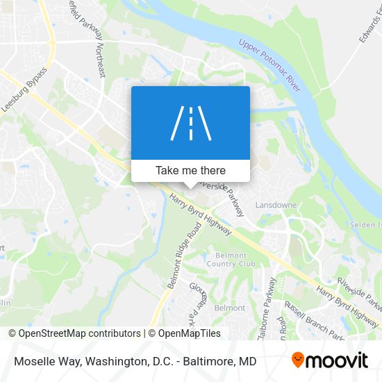 Moselle Way map