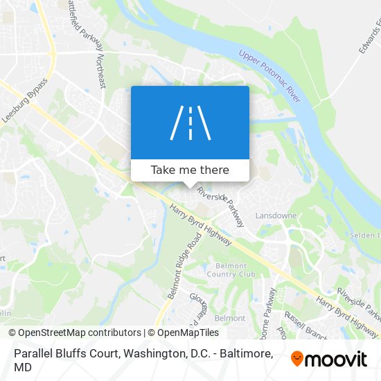 Parallel Bluffs Court map