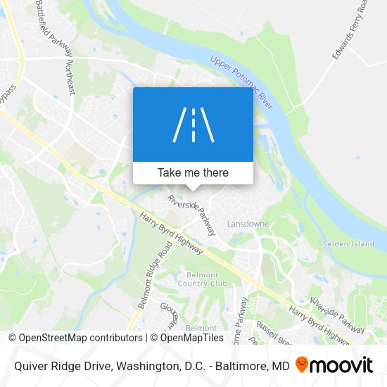 Quiver Ridge Drive map
