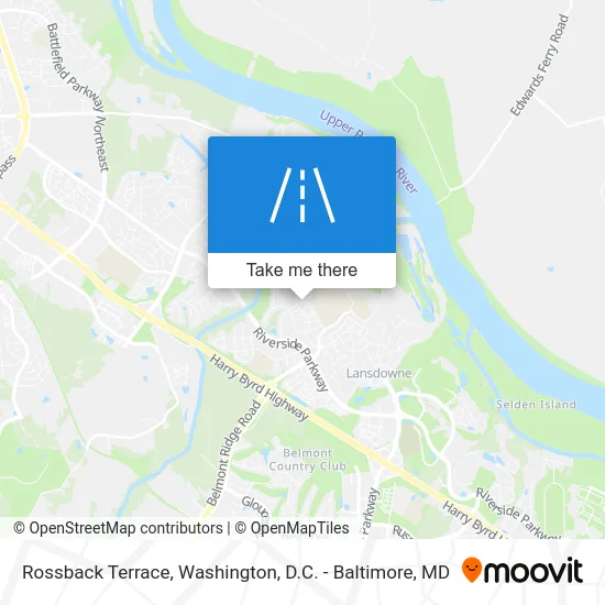 Rossback Terrace map