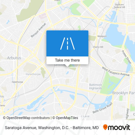 Saratoga Avenue map