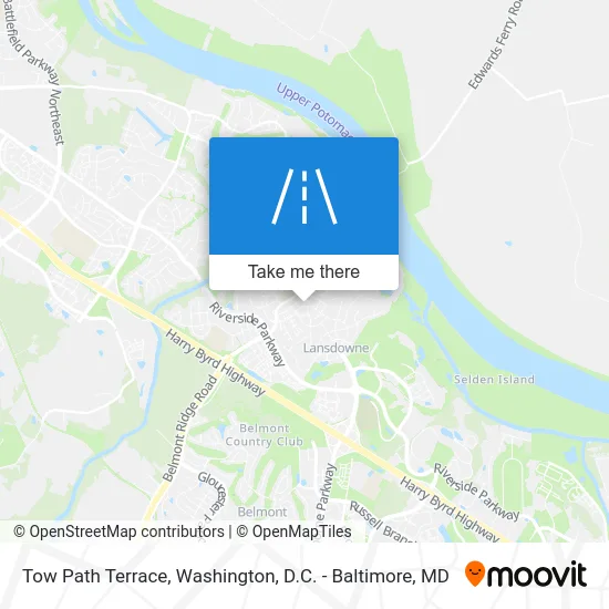 Tow Path Terrace map
