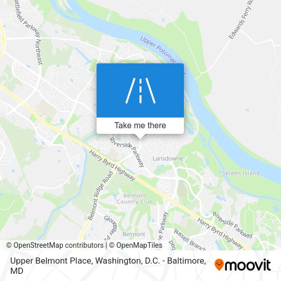 Upper Belmont Place map