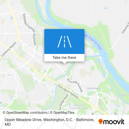 Upper Meadow Drive map