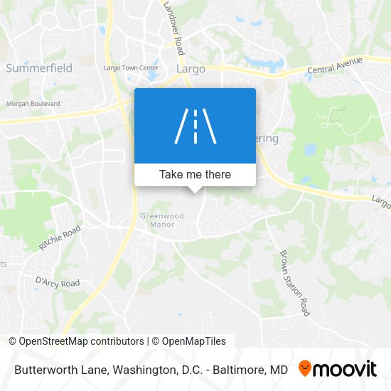 Mapa de Butterworth Lane