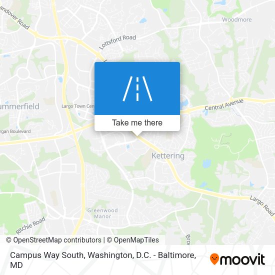Campus Way South map