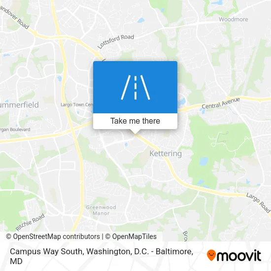 Campus Way South map