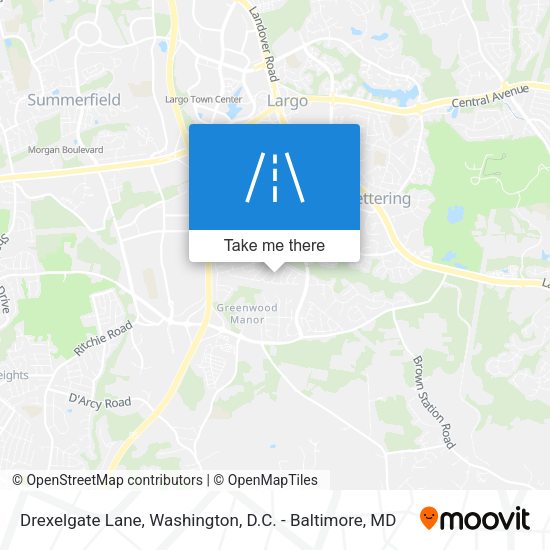 Drexelgate Lane map