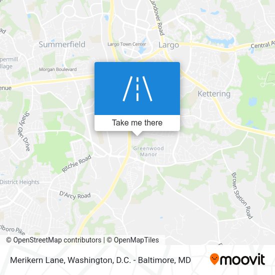 Merikern Lane map