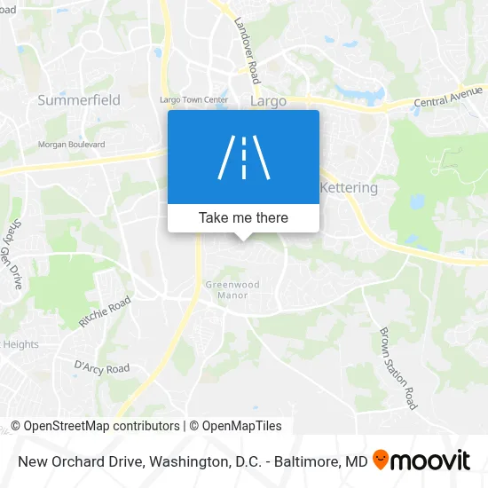 New Orchard Drive map