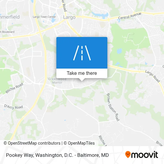 Pookey Way map