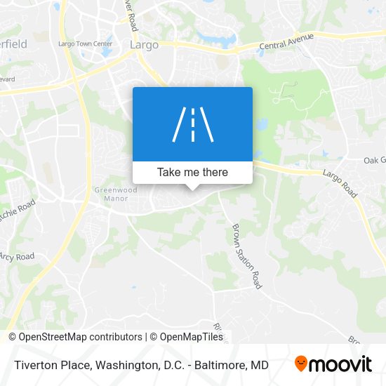 Tiverton Place map