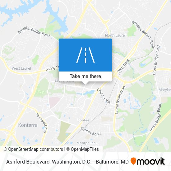 Ashford Boulevard map