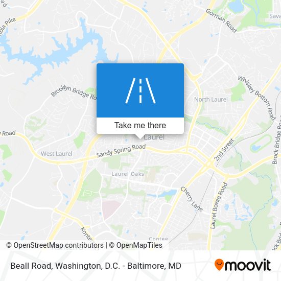 Beall Road map
